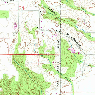 United States Geological Survey Jacksonburg, IN (1960, 24000-Scale) digital map