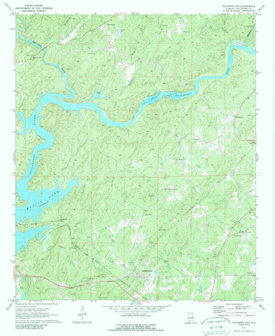 United States Geological Survey Jacksons Gap, AL (1971, 24000-Scale) digital map