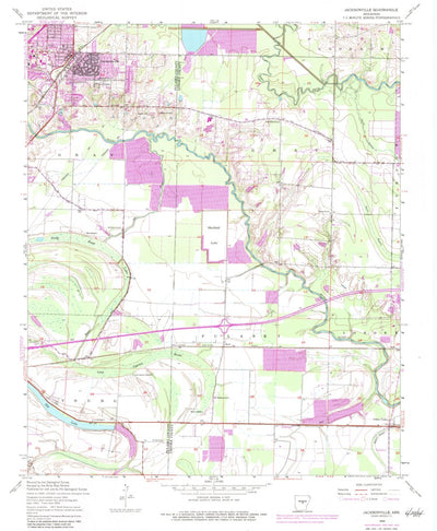United States Geological Survey Jacksonville, AR (1954, 24000-Scale) digital map