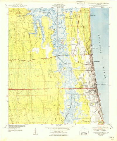 United States Geological Survey Jacksonville Beach, FL (1949, 24000-Scale) digital map