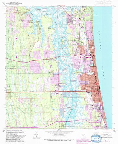 United States Geological Survey Jacksonville Beach, FL (1964, 24000-Scale) digital map