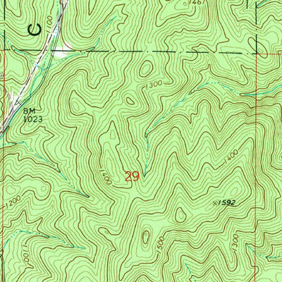 United States Geological Survey Jacksonville East, AL (1967, 24000-Scale) digital map