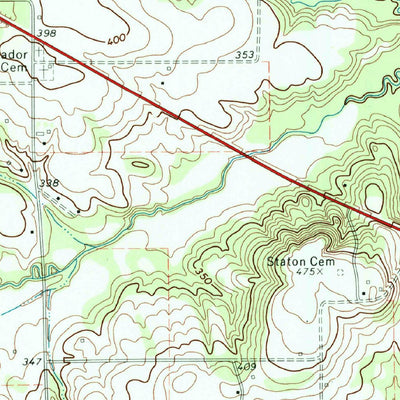 United States Geological Survey Jacksonville East, TX (1973, 24000-Scale) digital map