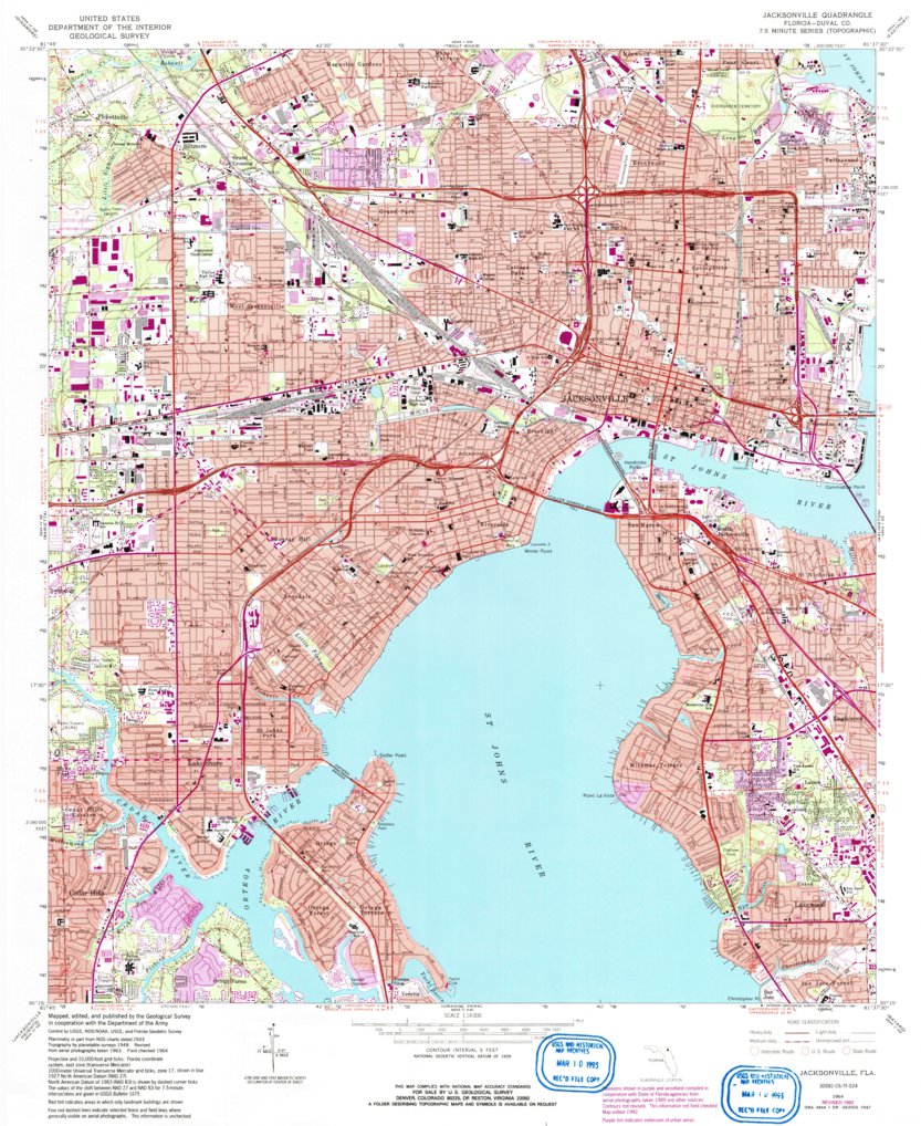 Scale Map Of Jacksonville Florida Jax Vs. Miami: Downtowns Headed In