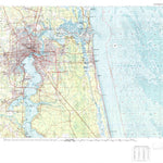 United States Geological Survey Jacksonville, FL (1980, 100000-Scale) digital map