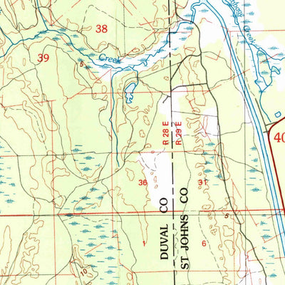 United States Geological Survey Jacksonville, FL (1980, 100000-Scale) digital map