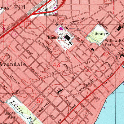 United States Geological Survey Jacksonville, FL (1994, 24000-Scale) digital map