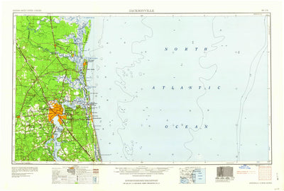 United States Geological Survey Jacksonville, FL-GA (1960, 250000-Scale) digital map