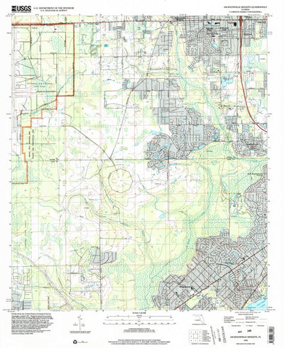 United States Geological Survey Jacksonville Heights, FL (1994, 24000-Scale) digital map