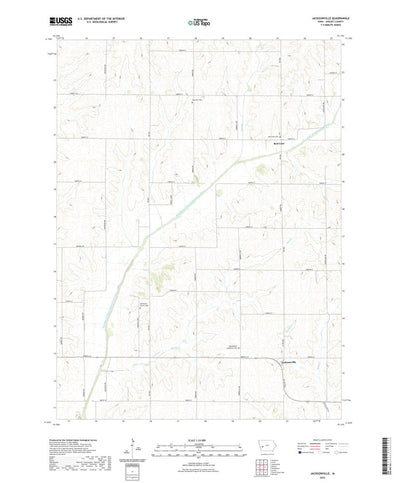 United States Geological Survey Jacksonville, IA (2022, 24000-Scale) digital map