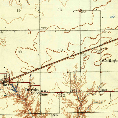 United States Geological Survey Jacksonville, IL (1937, 62500-Scale) digital map