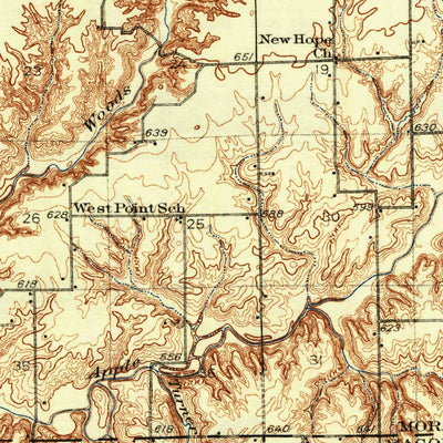 United States Geological Survey Jacksonville, IL (1937, 62500-Scale) digital map