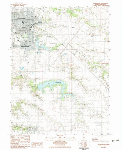 United States Geological Survey Jacksonville, IL (1983, 24000-Scale) digital map