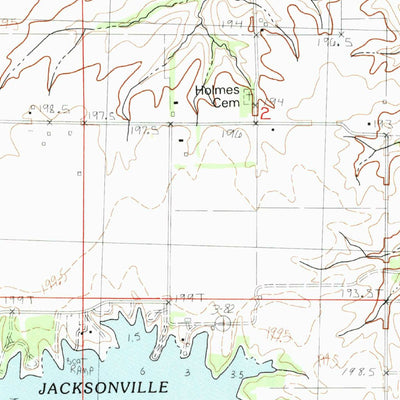 United States Geological Survey Jacksonville, IL (1983, 24000-Scale) digital map