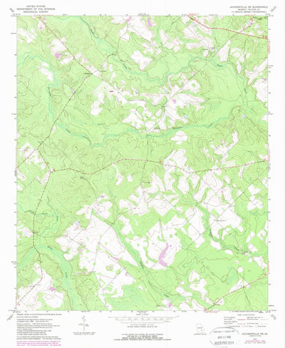 United States Geological Survey Jacksonville NE, GA (1971, 24000-Scale) digital map