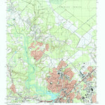 United States Geological Survey Jacksonville North, NC (1997, 24000-Scale) digital map