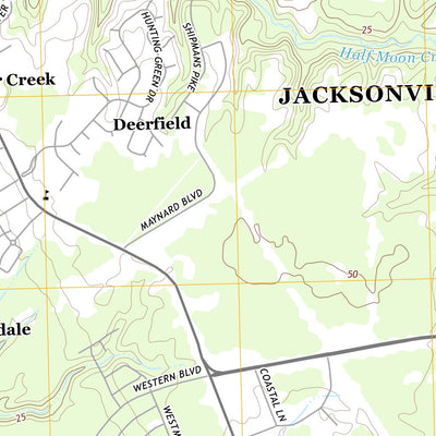 United States Geological Survey Jacksonville North, NC (2013, 24000-Scale) digital map