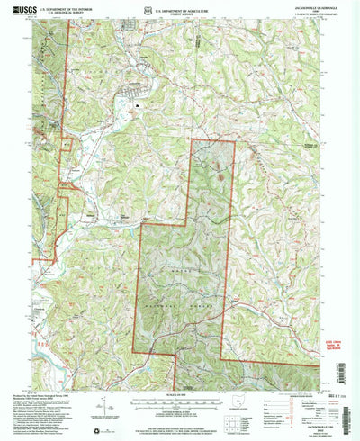 United States Geological Survey Jacksonville, OH (2002, 24000-Scale) digital map