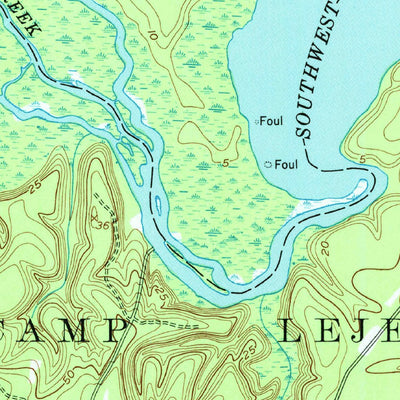 United States Geological Survey Jacksonville South, NC (1952, 24000-Scale) digital map