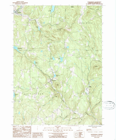 United States Geological Survey Jacksonville, VT (1987, 24000-Scale) digital map