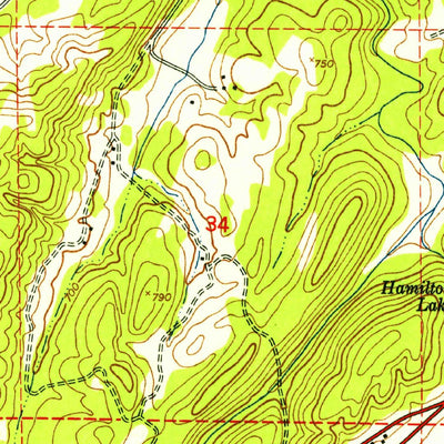 United States Geological Survey Jacksonville West, AL (1947, 24000-Scale) digital map