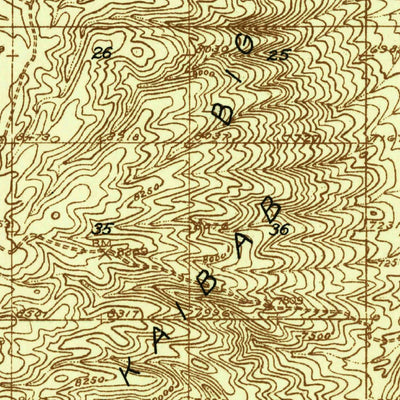 United States Geological Survey Jacob Lake, AZ (1936, 48000-Scale) digital map
