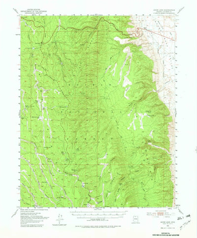 United States Geological Survey Jacob Lake, AZ (1953, 62500-Scale) digital map