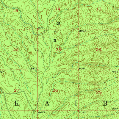 United States Geological Survey Jacob Lake, AZ (1953, 62500-Scale) digital map