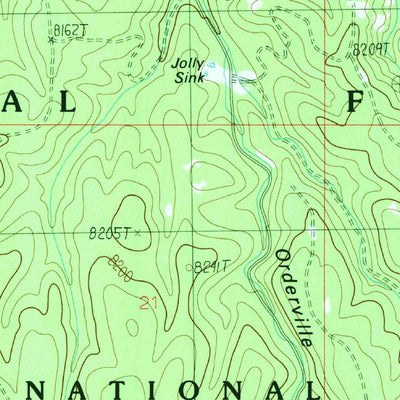 United States Geological Survey Jacob Lake, AZ (1988, 24000-Scale) digital map