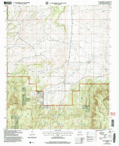 United States Geological Survey Jacob Spring, NM (2004, 24000-Scale) digital map