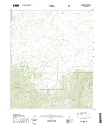 United States Geological Survey Jacob Spring, NM (2023, 24000-Scale) digital map