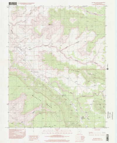 United States Geological Survey Jacobs Chair, UT (1996, 24000-Scale) digital map