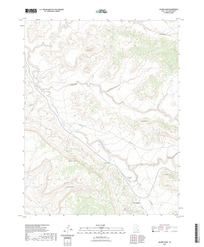 United States Geological Survey Jacobs Chair, UT (2023, 24000-Scale) digital map