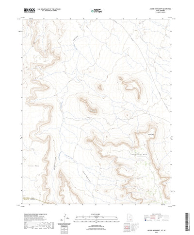 United States Geological Survey Jacobs Monument, UT (2023, 24000-Scale) digital map