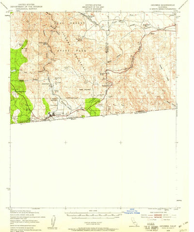 United States Geological Survey Jacumba, CA (1939, 62500-Scale) digital map