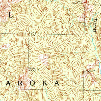United States Geological Survey Jaggar Peak, WY (1989, 24000-Scale) digital map