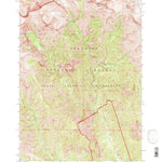United States Geological Survey Jaggar Peak, WY (1991, 24000-Scale) digital map