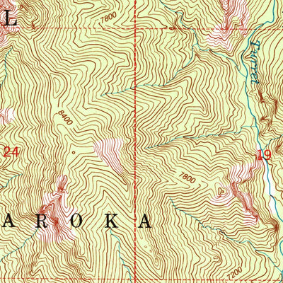 United States Geological Survey Jaggar Peak, WY (1991, 24000-Scale) digital map