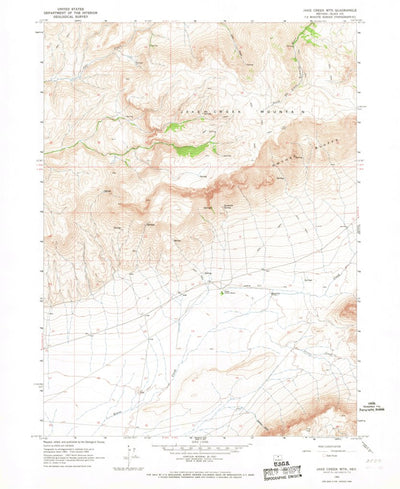 United States Geological Survey Jake Creek Mountain, NV (1965, 24000-Scale) digital map