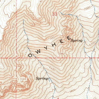 United States Geological Survey Jake Creek Mountain, NV (1965, 24000-Scale) digital map