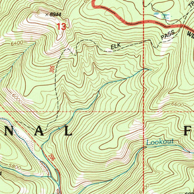 United States Geological Survey Jakie Creek, MT (1995, 24000-Scale) digital map
