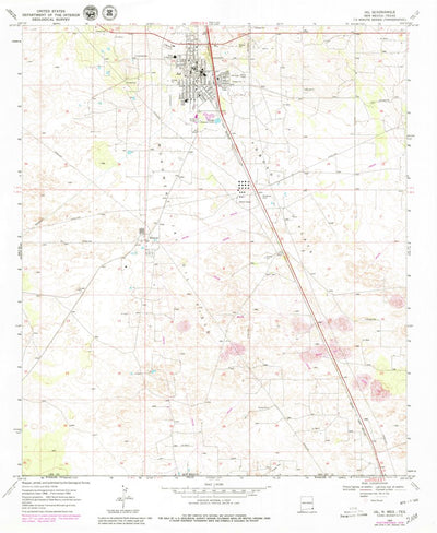 United States Geological Survey Jal, NM-TX (1969, 24000-Scale) digital map