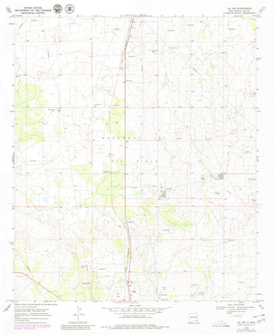 United States Geological Survey Jal NW, NM (1969, 24000-Scale) digital map