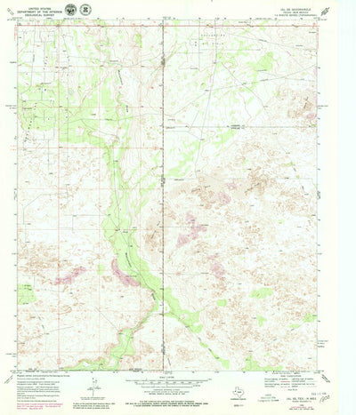 United States Geological Survey Jal SE, TX-NM (1969, 24000-Scale) digital map