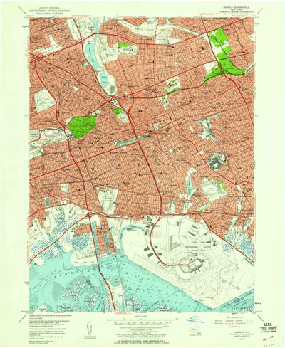 United States Geological Survey Jamaica, NY (1957, 24000-Scale) digital map