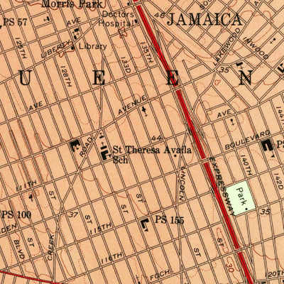 United States Geological Survey Jamaica, NY (1957, 24000-Scale) digital map