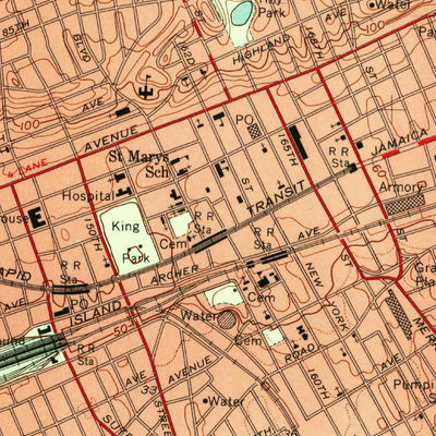 United States Geological Survey Jamaica, NY (1957, 24000-Scale) digital map