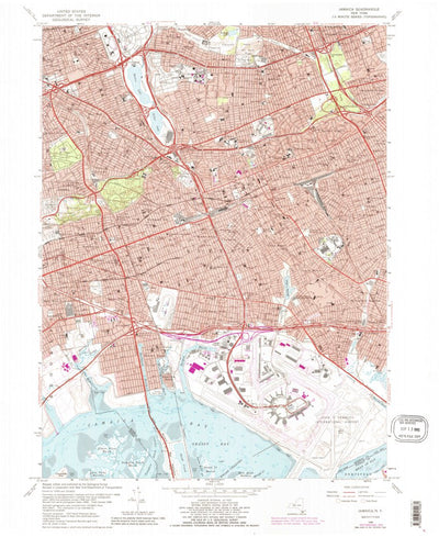 United States Geological Survey Jamaica, NY (1966, 24000-Scale) digital map