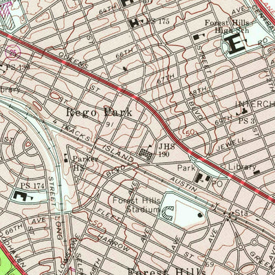 United States Geological Survey Jamaica, NY (1979, 24000-Scale) digital map