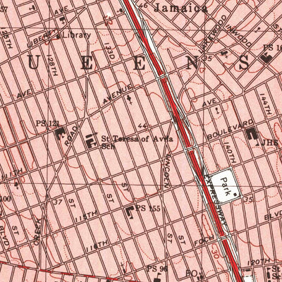 United States Geological Survey Jamaica, NY (1994, 24000-Scale) digital map